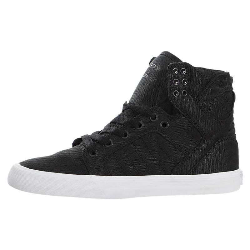 Buty Supra SKYTOP - Sneakersy Wysokie Damskie - Czarne (MZQO-49628)